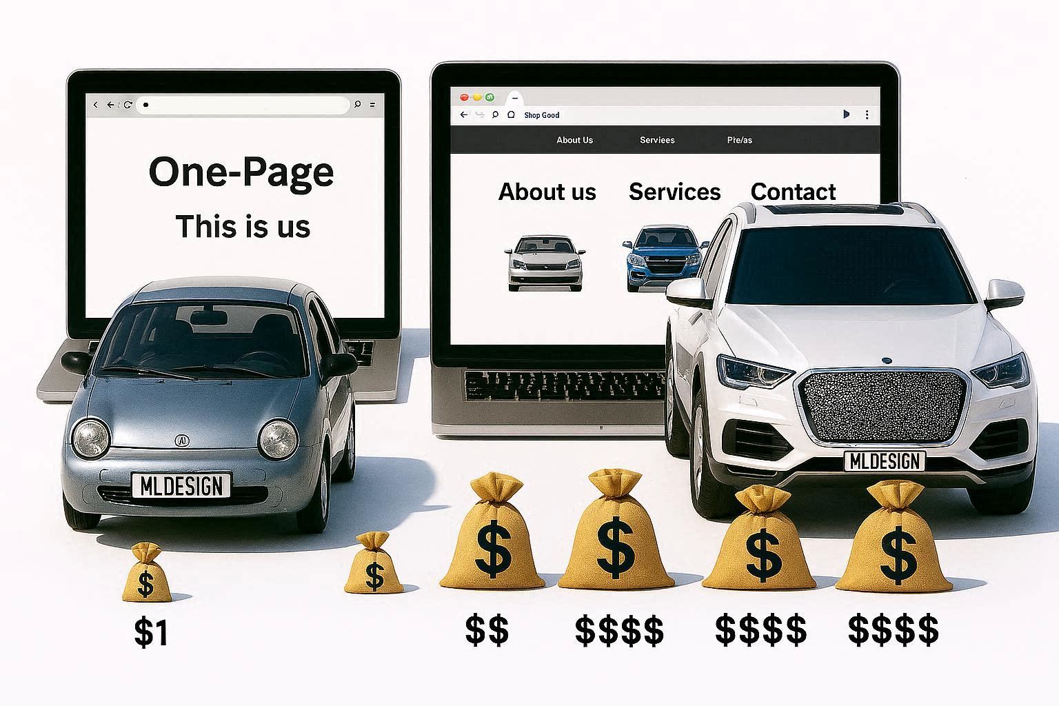 Websitepreise im Vergleich - was kostet ein Auto?